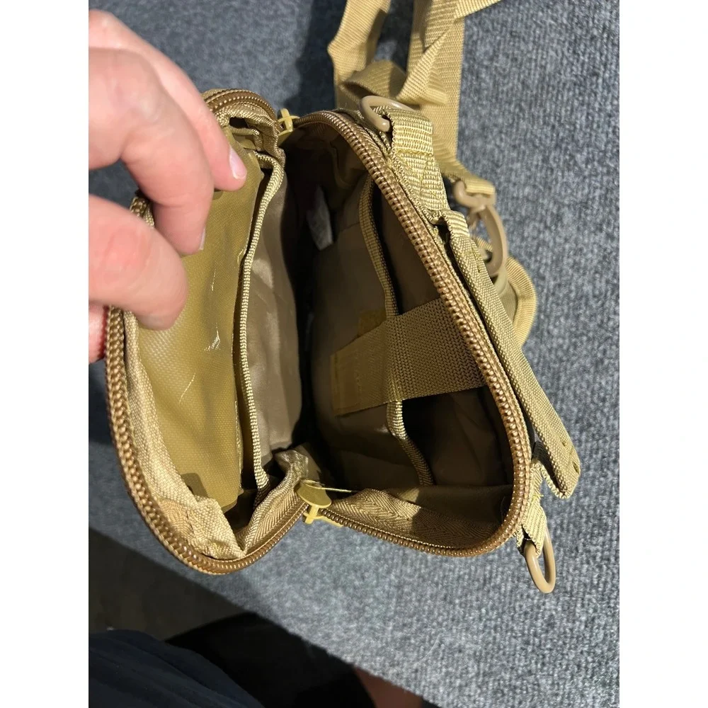 Eastwest USA Tactical Sling Bag Tan Coyote‎ Brown MOLLE Shoulder Pack New
